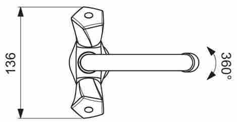 Vidima Life Смеситель для раковины, двухвентильный BA358AA фото 3