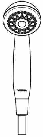 Vidima Life смеситель для ванны с душем, двухвентильный, излив 10 см фото 4