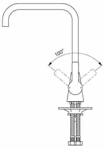 Vidima Uno смеситель для кухни, однорычажный фото 4