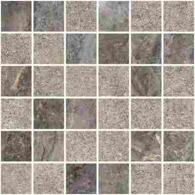Мозаика Marble-Stone Тауп Матовый-Лаппато Ректификат 5х5 фото 2