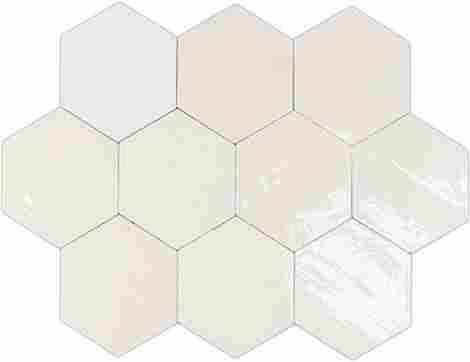 Плитка Zellige Hexa White 10,8x12,4