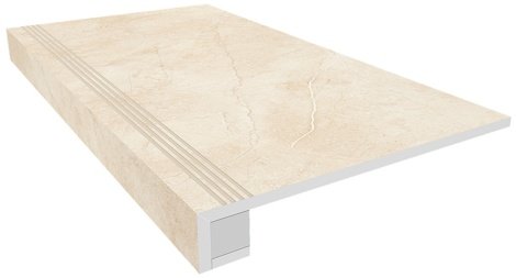 Ступень Marmulla MA02 Комплект ( с бортиком и подступенок 14,5x120) Неполированный 33x120