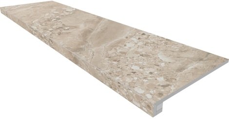 Ступень Oceanmist OM 02 Комплект ( с бортиком и подступенок) Неполированный 33x120