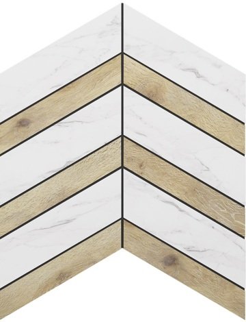 Мозаика Supreme SM01/SI01 Chevron Неполированный