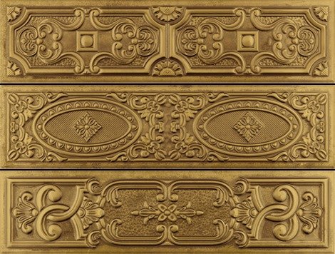 Плитка Uptown Gold Toki 7,4x29,75
