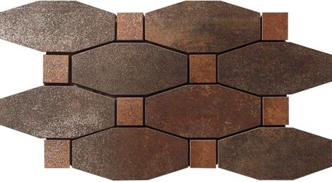 Мозаика Metal Titanium Lappato Mosaico Blend