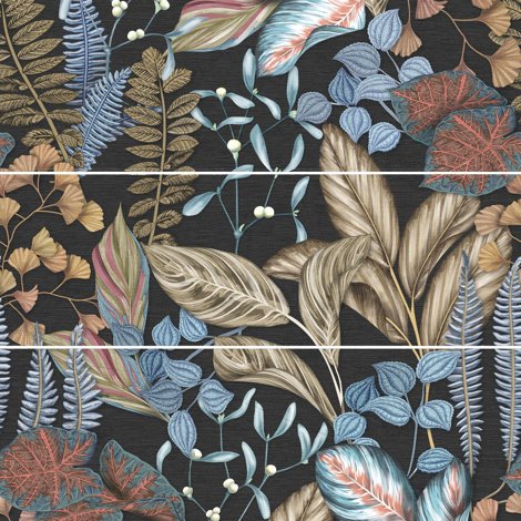 Панно Decor Set (3) Abc Biba Graphite 120x120