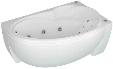 Aquatek Бетта ванна акриловая асимметричная 160х97 правая, без гидромассажа фото 1