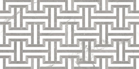 Керамогранит Marshy White Decore 2 Glossy 60x120 фото 1