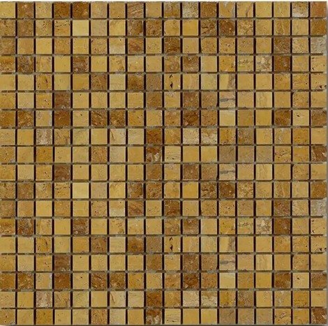 Мозаика Marble Mosaic Traventino Giallo 1,5х1,5