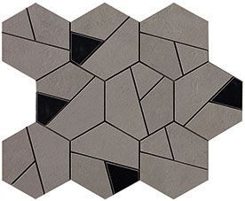 Мозаика Boost Smoke Mosaico Hex Black