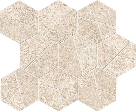 Мозаика Boost Stone Ivory Mosaico Hex