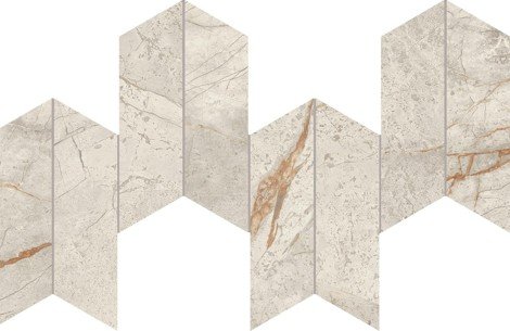 Мозаика Marvel Diva White Everest Mosaico Chevron Velvet