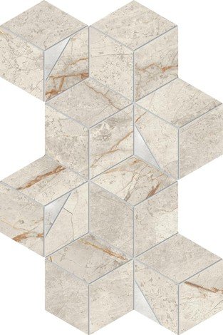 Мозаика Marvel Diva White Everest Mosaico Hex Lappato