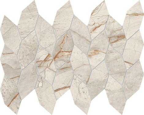 Мозаика Marvel Diva White Everest Mosaico Twist Lappato