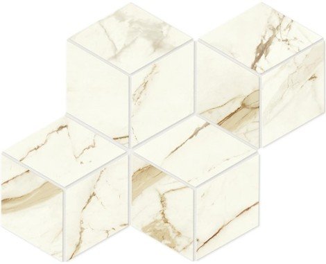Мозаика Marvel Shine Calacatta Imperiale Mosaico Esagono Lappato