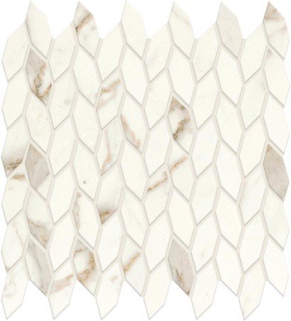 Декор Marvel Shine Calacatta Prestigio Mosaico Twist Silk 30,5x30,5
