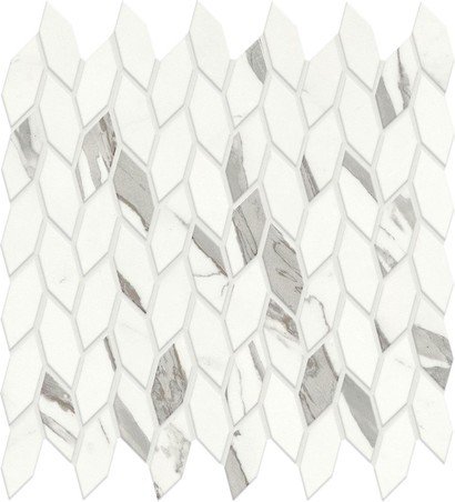 Декор Marvel Shine Statuario Supremo Mosaico Twist Silk 30,5x30,5