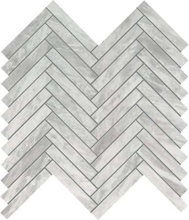 Декор Marvel Stone Bardiglio Grey Herringbone Wall 30x30,5