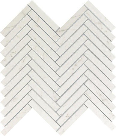 Декор Marvel Stone Carrara Pure Herringbone Wall 30x30,5