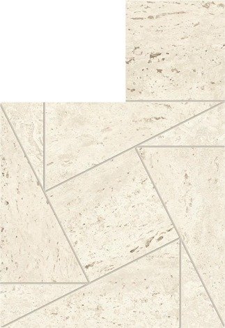 Мозаика Marvel Travertine White Mosaico Tessellation