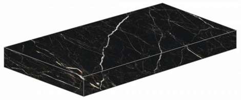 Ступень Allure Imperial Black угловая левая Matt 33x80