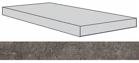 Ступень Drift Grey угловая левая 33x120