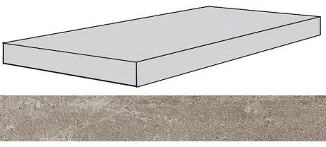 Ступень Drift Light grey угловая правая 33x120