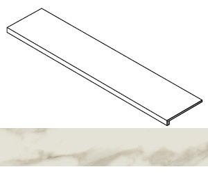 Ступень Empire Arabescato фронтальная 33x80