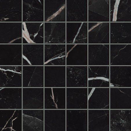 Мозаика Empire Calacatta Black Lappato Mosaic