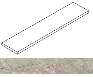 Ступень Empire Silver Root угловая левая 33x120
