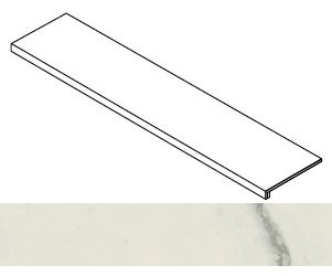 Ступень Empire Statuario фронтальная 33x120