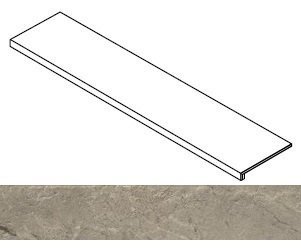 Ступень Forte dei Marmi Mystic Grey Matt фронтальная 33x80