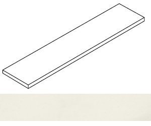 Ступень Forte dei Marmi Panda White Matt угловая левая 33x80