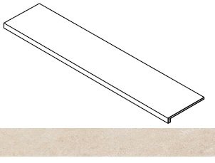 Ступень Forte dei Marmi Rock Siberian Ivory фронтальная 33x160