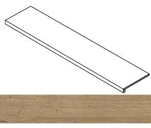 Ступень Fusion Oak Golden фронтальная 33x120