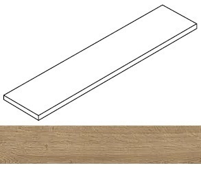 Ступень Fusion Oak Golden угловая левая 33x120