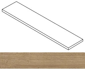 Ступень Fusion Oak Golden угловая правая 33x120