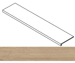 Ступень Fusion Oak Natural фронтальная 33x120