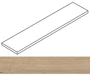 Ступень Fusion Oak Natural угловая левая 33x120