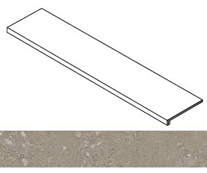 Ступень Rinascente Fusion Agglomerate Dark фронтальная 33x120