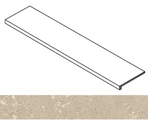 Ступень Rinascente Fusion Agglomerate Light фронтальная 33x120