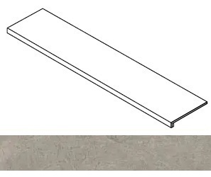 Ступень Rinascente Fusion Argilla фронтальная 33x160