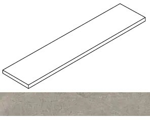 Ступень Rinascente Fusion Argilla угловая левая 33x160