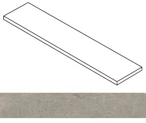 Ступень Rinascente Fusion Argilla угловая правая 33x120