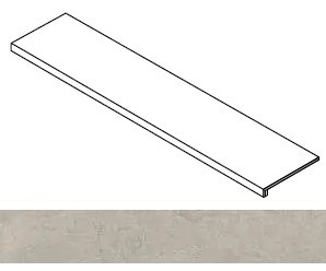 Ступень Rinascente Fusion Cenere фронтальная 33x120