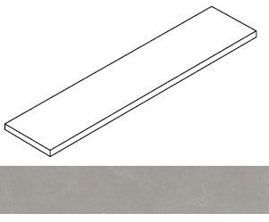 Ступень Rinascente Grey угловая левая 33x60
