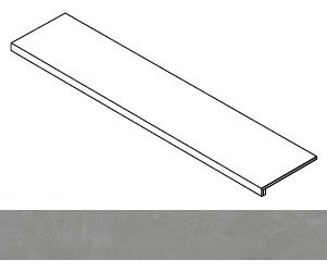 Ступень Rinascente Resin Smoke фронтальная 33x80