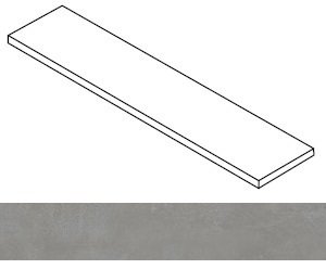 Ступень Rinascente Resin Smoke угловая правая 33x120