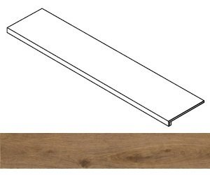 Ступень Wine Oak Brunello фронтальная 33x160